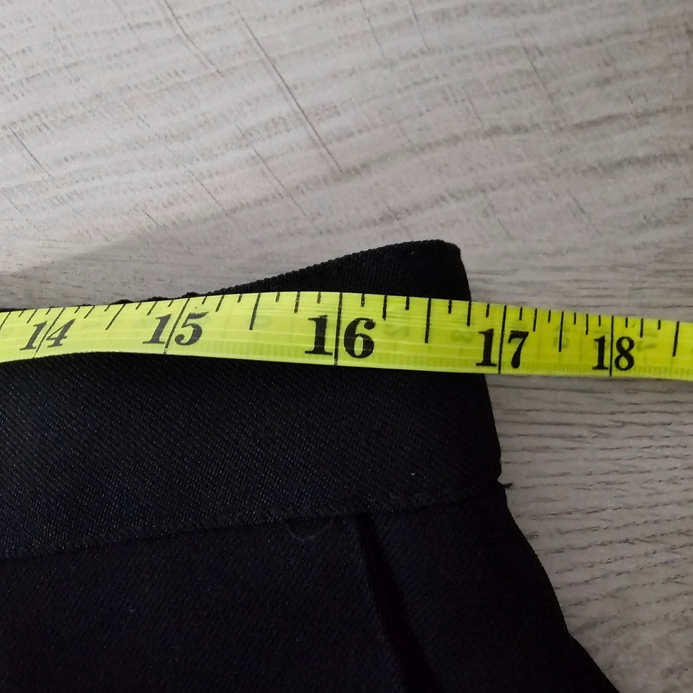 Briggs New York Black Pleated Dress Pants Womens 16 High Rise Elastic Back USA - Picture 5 of 7